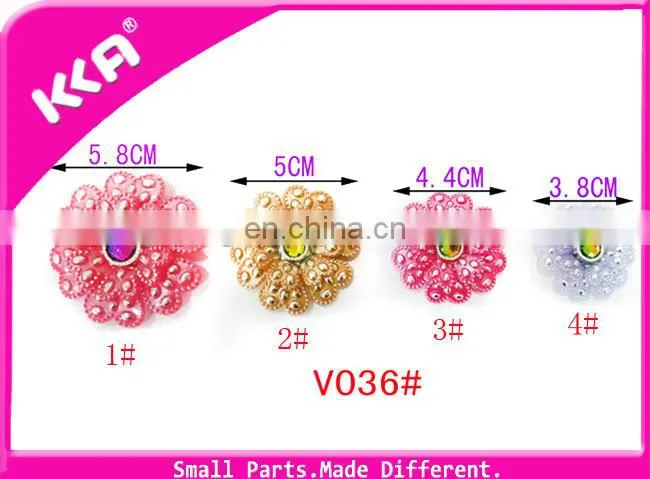 Plastic shoe buckle flower accessories