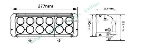 DOUBLE ROW LIGHT BAR 200W 11" light bars OFFROAD LED WORK LIGHT BAR