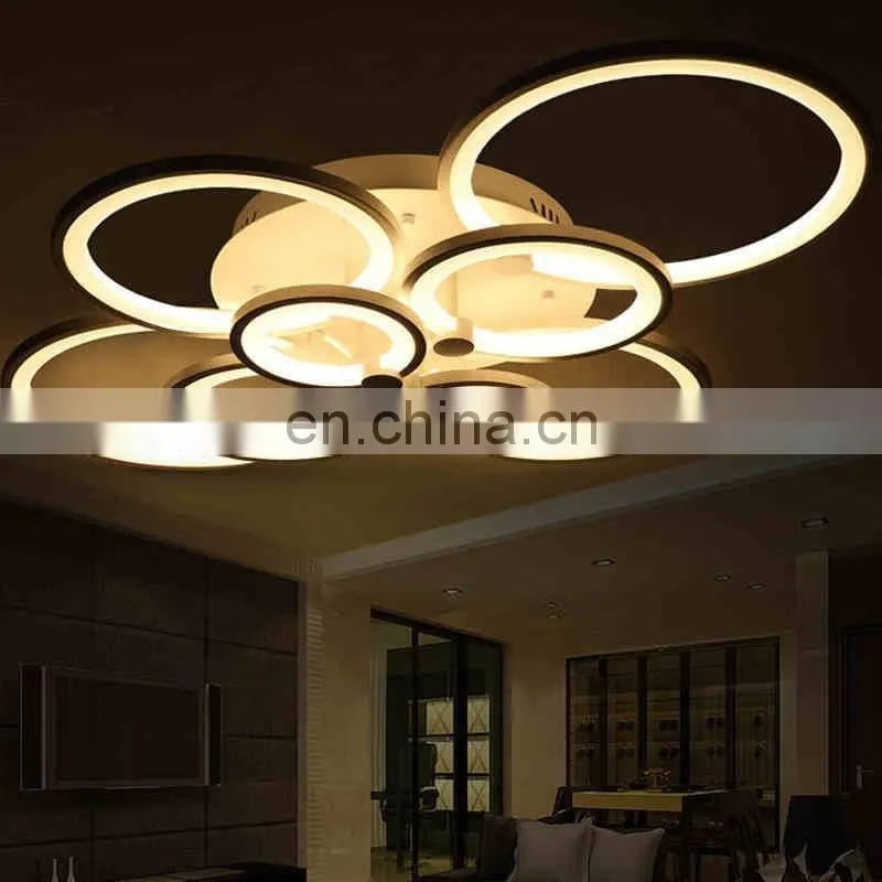 modern dimmable by remote control led acrylic ceiling lights for drawing room