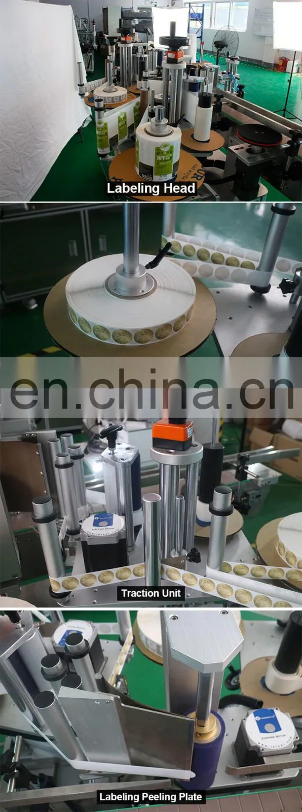 Vinegar Two Sticker Used Bottle Labeling Machine / Cocktail Bottle Neck And Bottom Labler