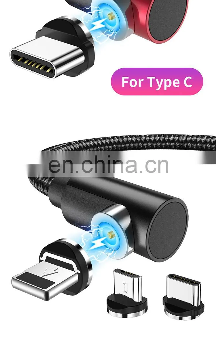 3 In 1 Usb Cable Magnetic Micro Usb Fast Charging Nylon 1M 2020 New Product Cable Original Factory Wholesale Data line cable