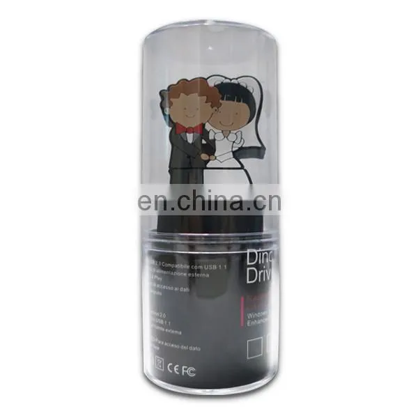 2021 Popular Gift 32GB Flash Drive Storage Pendrive Custom Bride and Bridegroom USB Memory