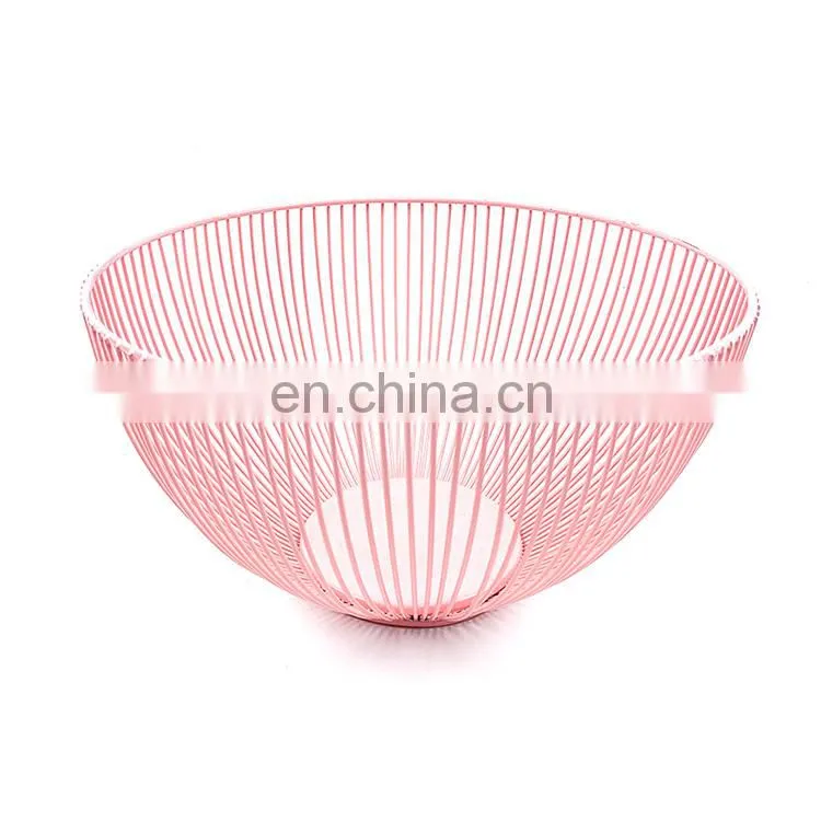 kitchen iron storage basket accessories fruits egg organizer home bathroom wire metal basket bowl storage