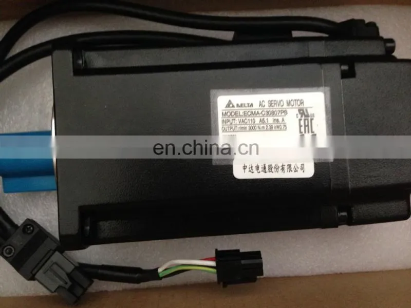 Delta ECMA-C30807 750W AC Servo Motor ECMA-C30807PS 0.75kw Genuine High Quality