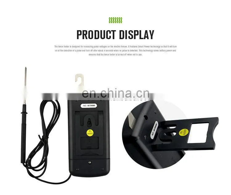 All-sun EM555 Fence tester Electric fence voltage tester 0.03W fence controllers measurement 300V to 9900V pulse voltage