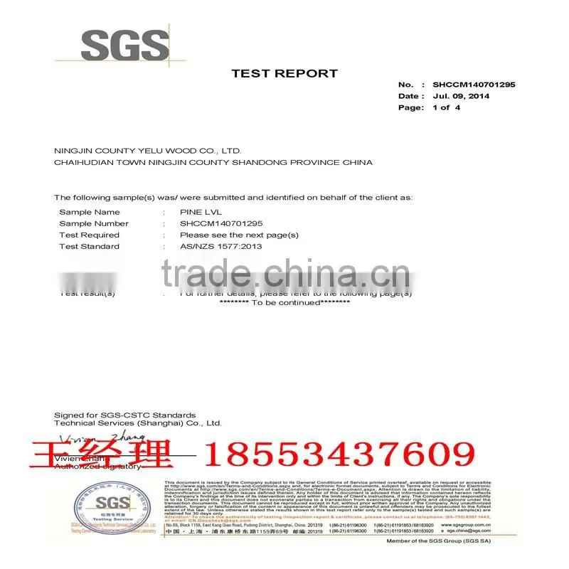 Korea packing usage poplar LVL for sales/poplar lvl for Korea packing