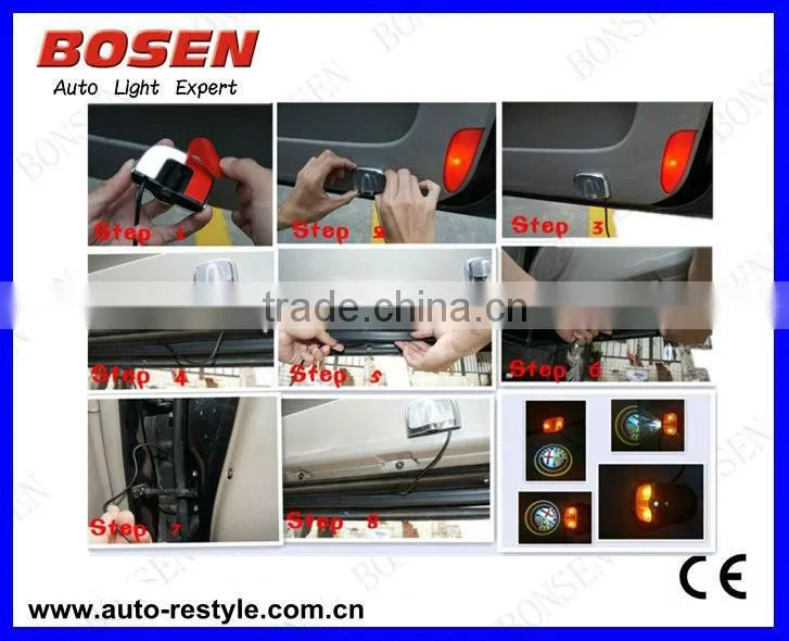 G6 Auto LED Welcome 3D Light Ghost Shadow Emblems Car Logo Door Light Kit