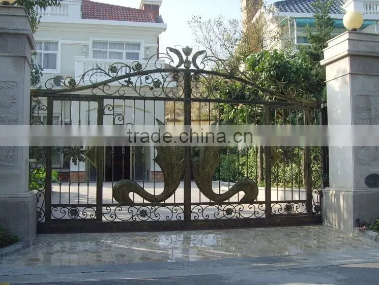 steel gate, metal gate, forged iron gate