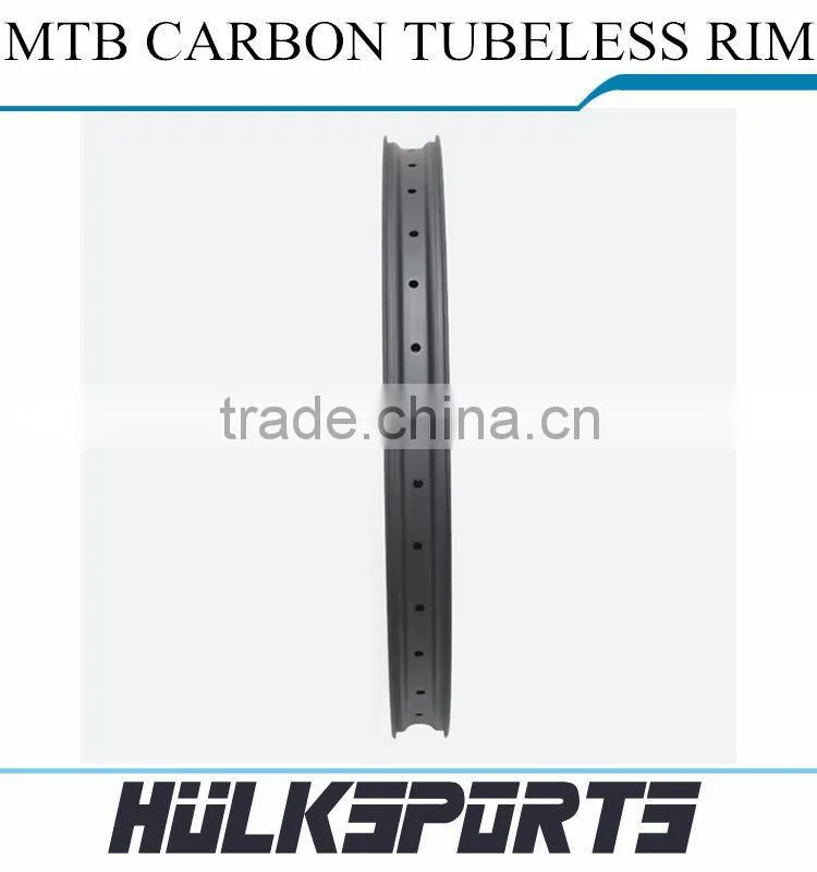 Bicycle Carbon Rims 26ER Mountain Bicycle Rim Hookless 30mm Width Tubuless Carbon Rims For Sale