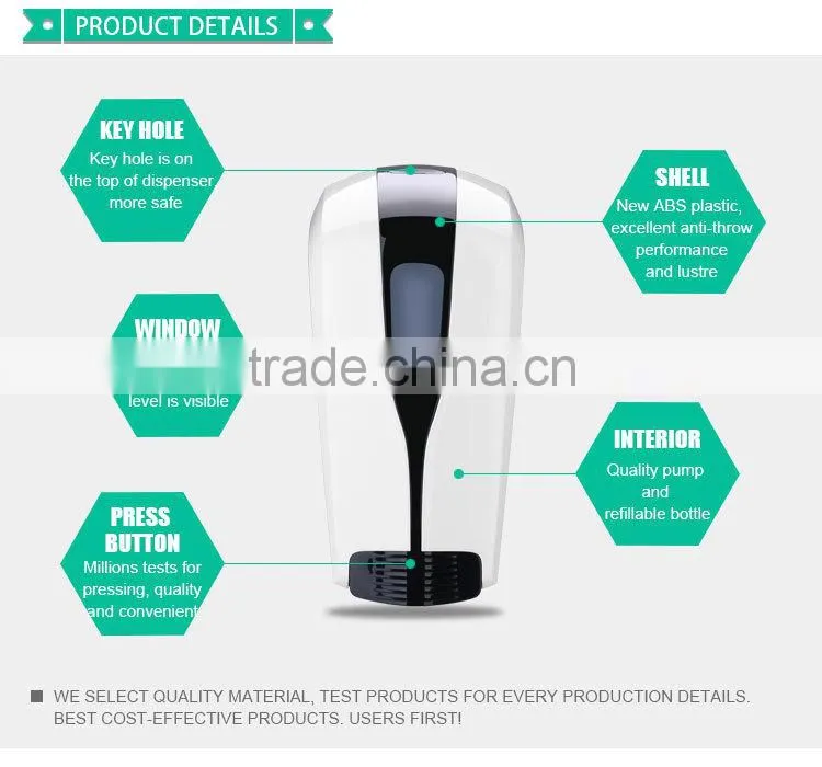 Hanging hospital manual 500mL disinfectant dispenser / refillable mist spraying hands wash machine YK2580-A