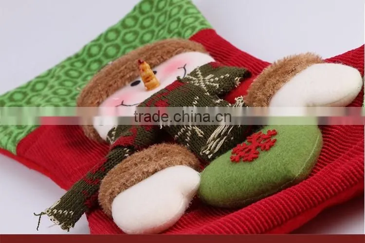2016 Popular Style Chriatmas Stocking With Snowman Socks
