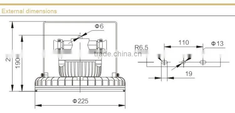 Flameproof LED roadway lights