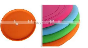 soft silicone frisbee rubber toys for dog promotional toys
