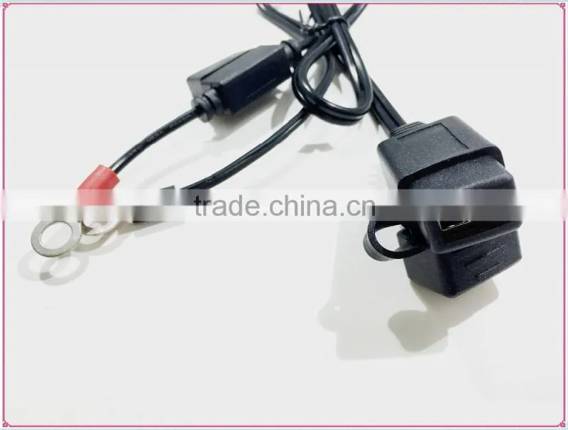 Battery Tender Quick Disconnect Fused Ring To 6V 2.1A USB Charger Adapter
