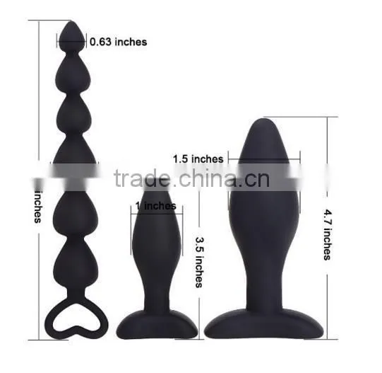 Food Grade Silicone Anal Sex Toys Rabbit Tail Anal Plug