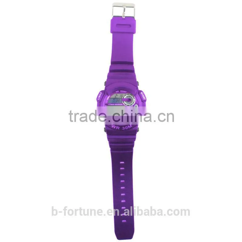 LP1344_PU Purple color LCD Display Chrono Alarm Date/Day Tech digital Multifunction Digital electronic watch