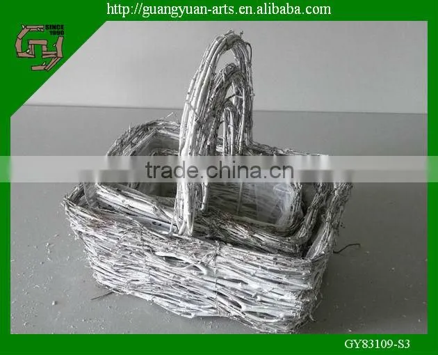 decorative baskets natural wicker baskets for home decoration
