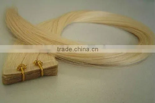 Hand Tied Weft Hair Extension ,PU Weft, Skin Weft Seamless Hair Extensions