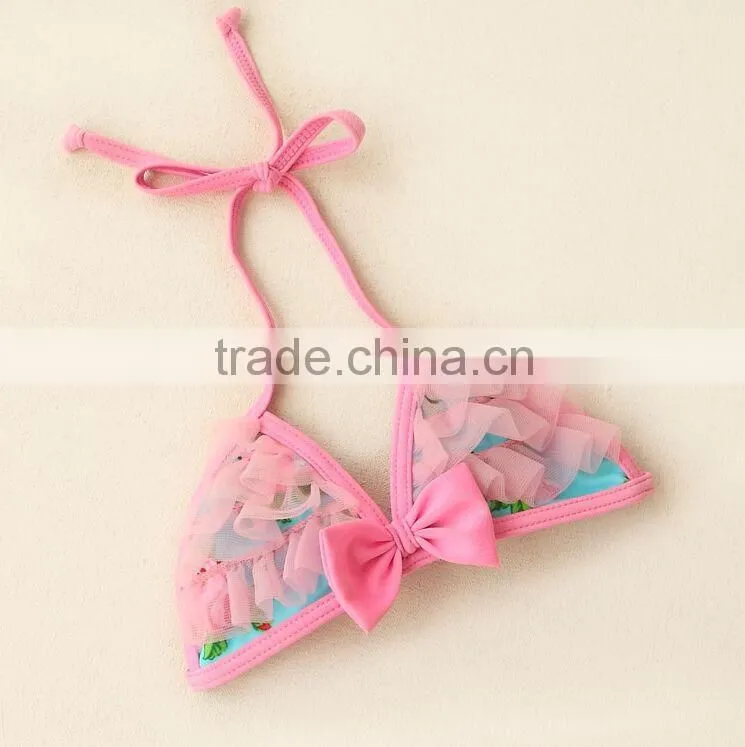 The new item of flowers printed baby swimsuit with laces which is the most popular in 2015,girls swimwear,kids swimwears