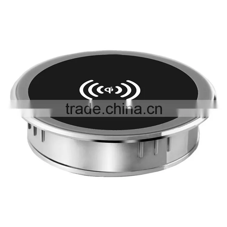 QI wireless desktop charger for office desk phone charging