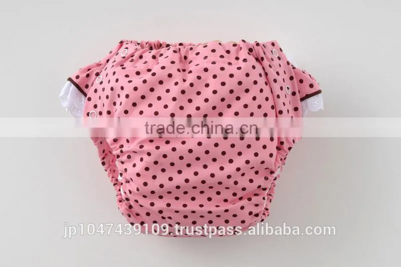 made in Japan products high quality polka dots diaper cover baby nappies wholesale for hot selling item