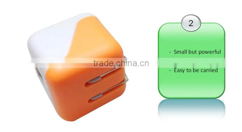 5V 2.1A Super fast mini dual usb travel charger