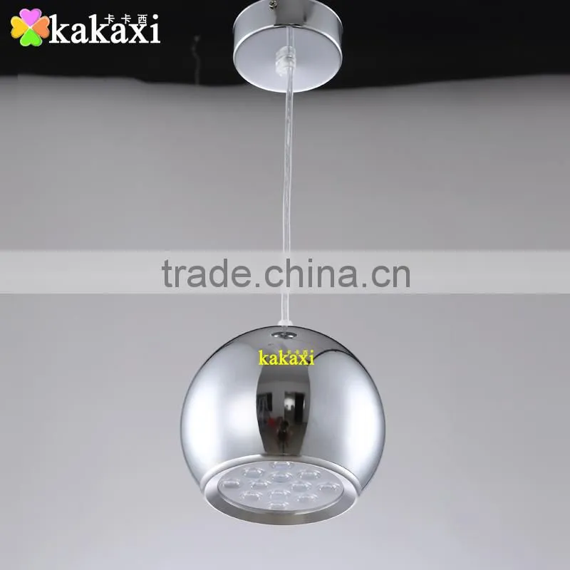 12W Apple LED Pendant Lights For Dining Room Lamp Plating Silver Color Creative LED Chandeliers