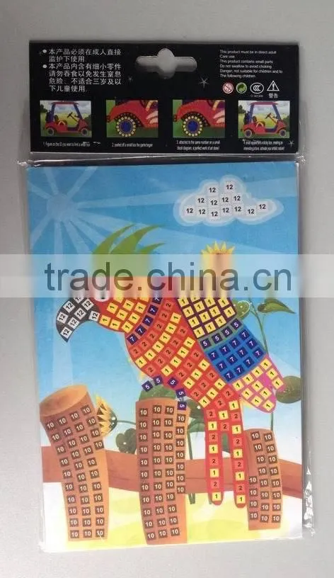 cheap promotional Children DIY mosaic sticker