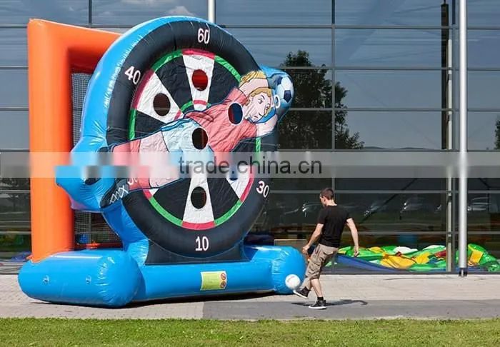 Low price inflatable soccer training dummy football shot the target for sale
