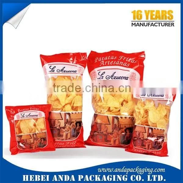 Gravure Printing Potato Chips Bag Plastic Packaging Bag/ Snack Food Aluminum Foil Bag/ Cookie Potato Chips Packaging Material