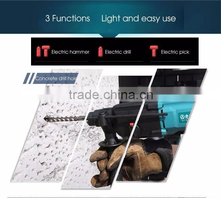 High quality light electric hammer electric impact drill keyless impact drill