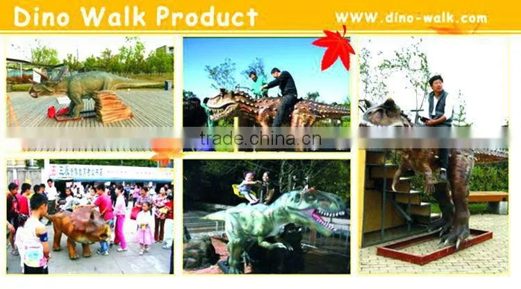 Animatronic walking dinosaur amusement rides for sale