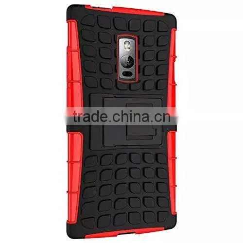 Keno Multicolor TPU+PC Spider Stand Cell Phone Case Back Cover for OnePlus Two
