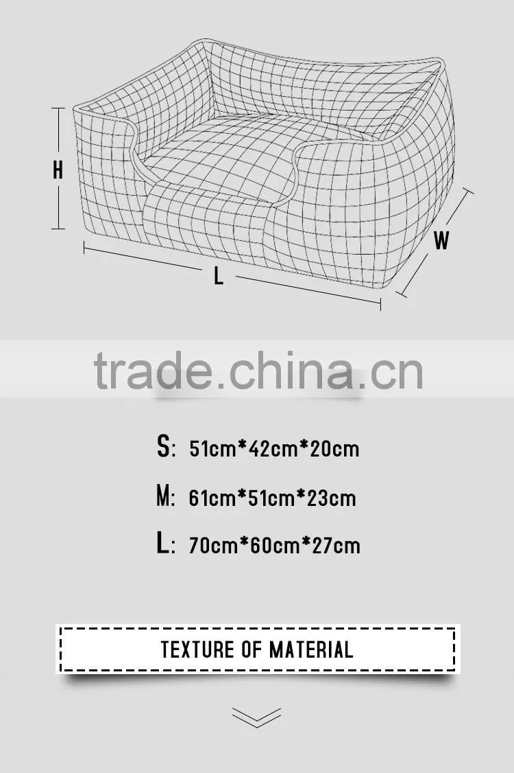 2016 fashion style luxury pet dog bed wholesale lipper pet bed