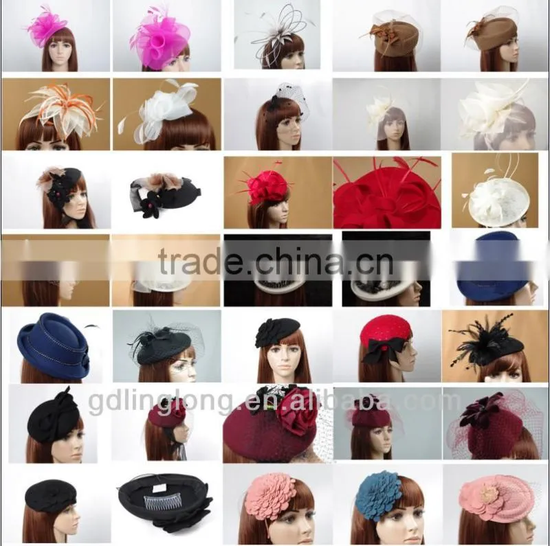 2014 newest fashion ryegrass straw fascinator for party