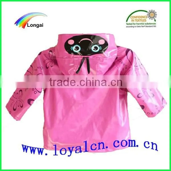children waterproof yellow clear plastic jacket