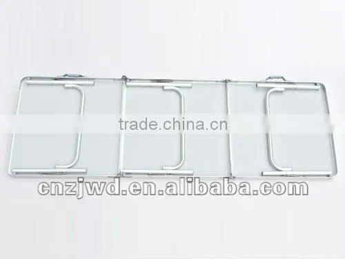 Silver Aluminum MDF Portable Folding Table stall table