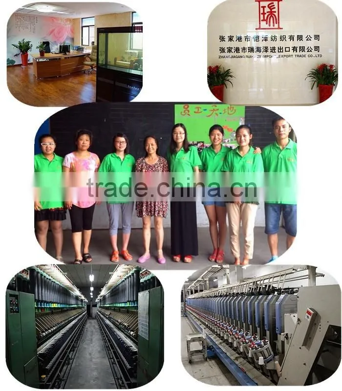 Ne 24/1 CVC Cotton/Polyester Blended Yarn 65%/35%