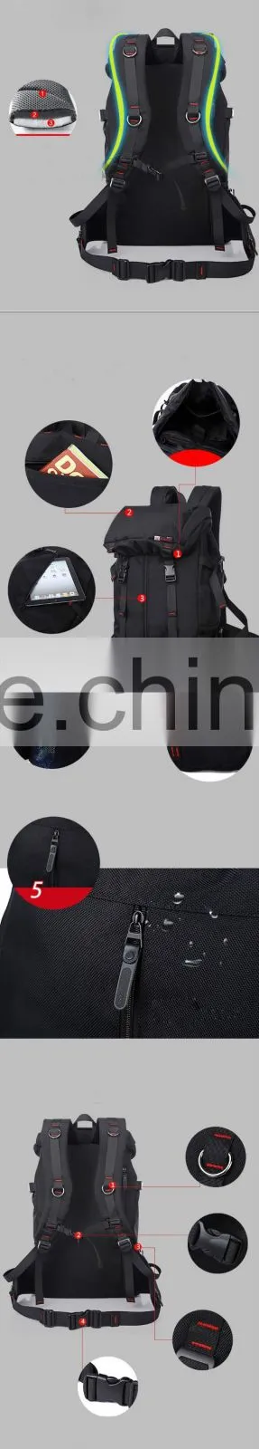 China suppliers alibaba online Large capacity waterproof outdoor travel backpack for men