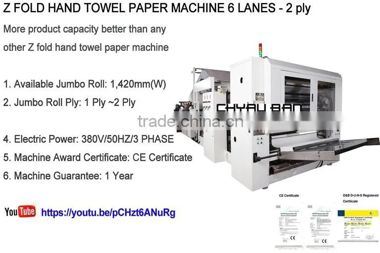 Automatic Packing Z Fold Kitchen Hand Towel Paper Dispenser Machine