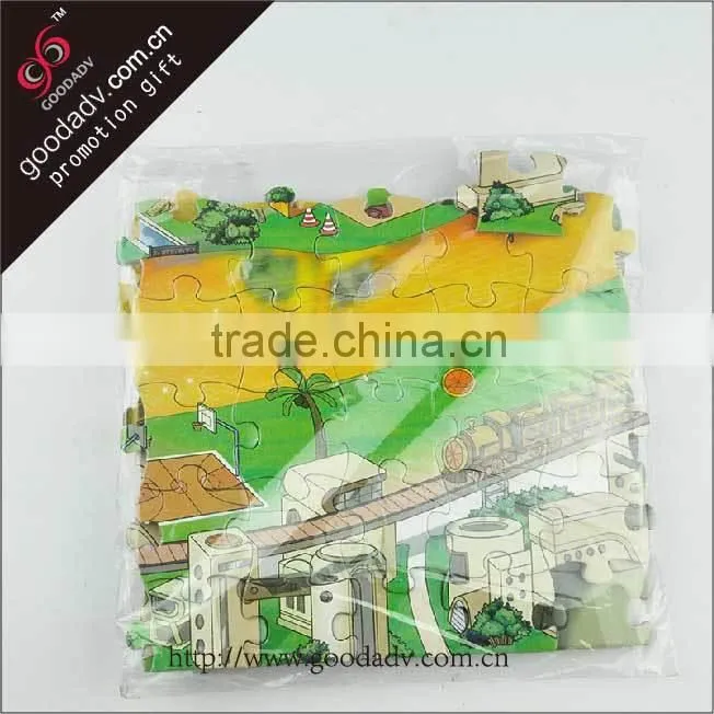 Business gift souvenir promotion jigsaw puzzle games / blank jigsaw puzzle