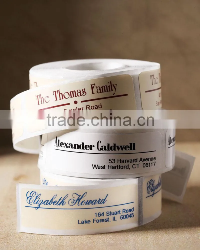Waterproof shampoo bottle adhesive sticker roll bottle label sticker perfume transparent sticker