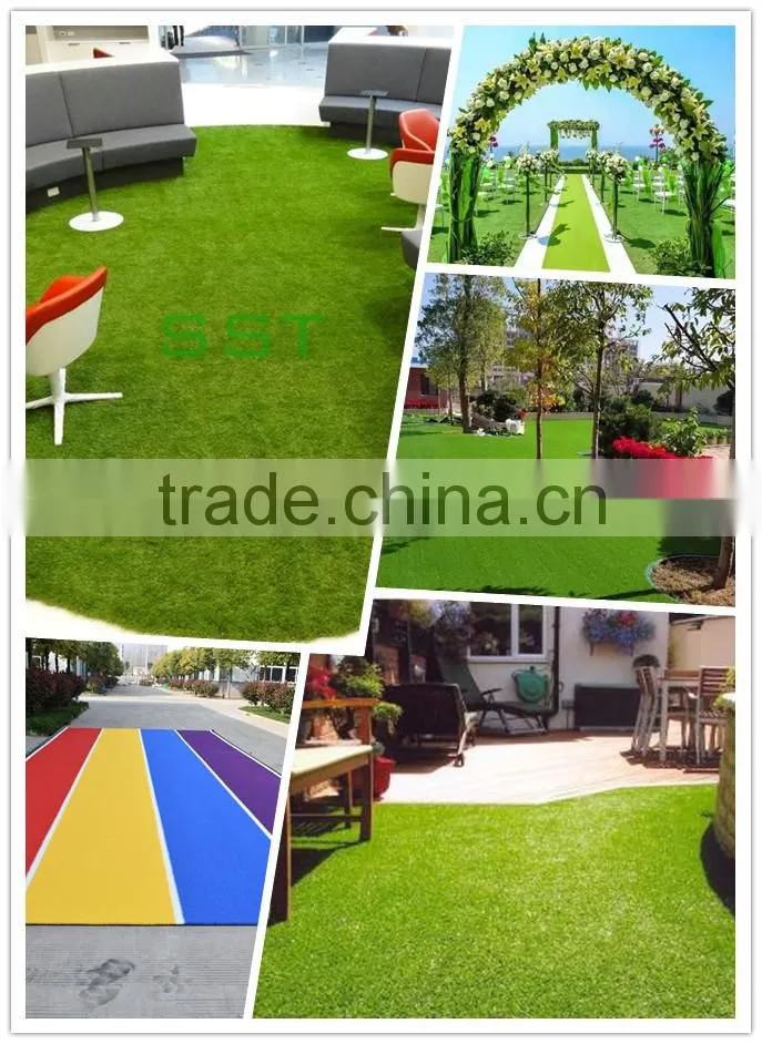 Home use outdoor laying S shape synthetic grass