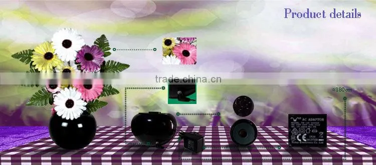 Holiday weddings decorative fiber optic and cloth artificial flower with led