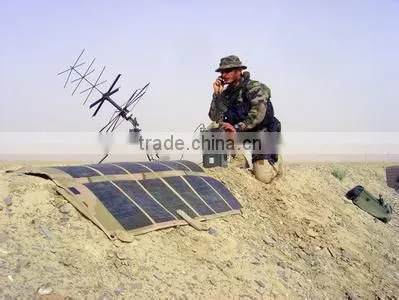90W 16.5V / 12V FLEXIBLE CIGS THIN FILM PORTABLE solar charger for Military equipment