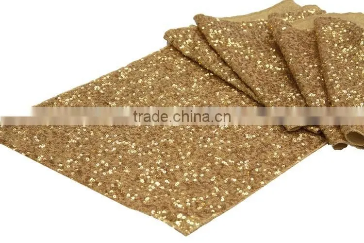 Fancy wedding gold sequin table runner