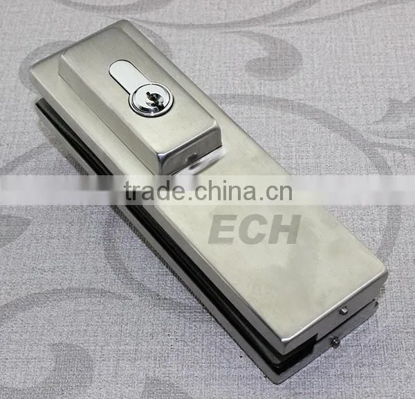 showcase frameless stainless steel sliding glass door lock