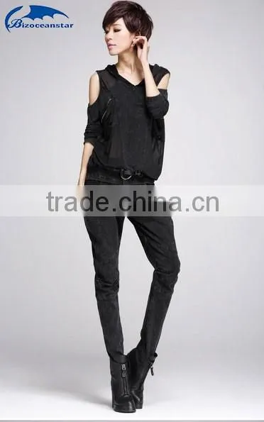 Jeans woman feet harem pants women slacks spring new personality Europe Joker slim slimming pants