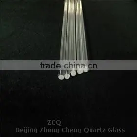 Clear quartz optical glass rod