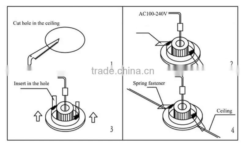 round led ceiling light